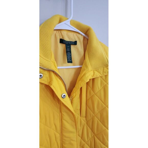 Lauren Ralph Lauren Womens Puffer Quilted Coat Jacket Size Small Snap & Zipper - Picture 3 of 12